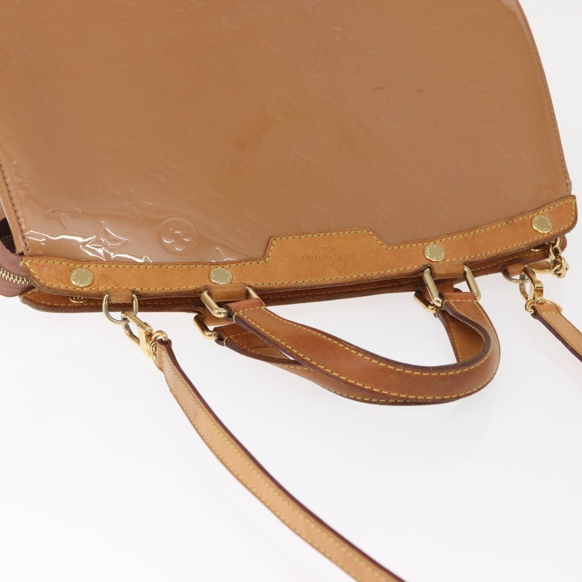 Louis Vuitton Brea Handbag Monogram Vernis Brown Patent_Leather Handbag
