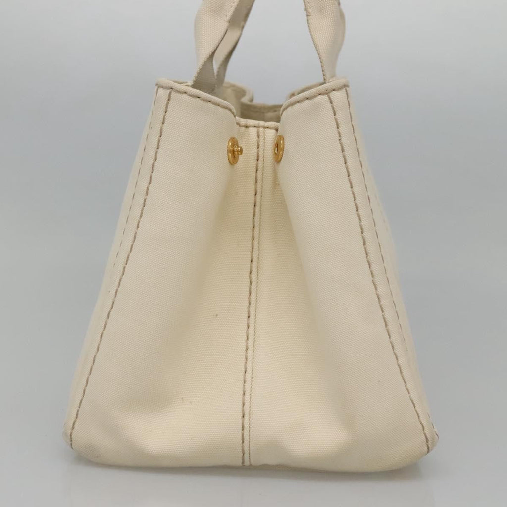 Prada Canapa Tote Canvas White Canvas Tote Bag Bag