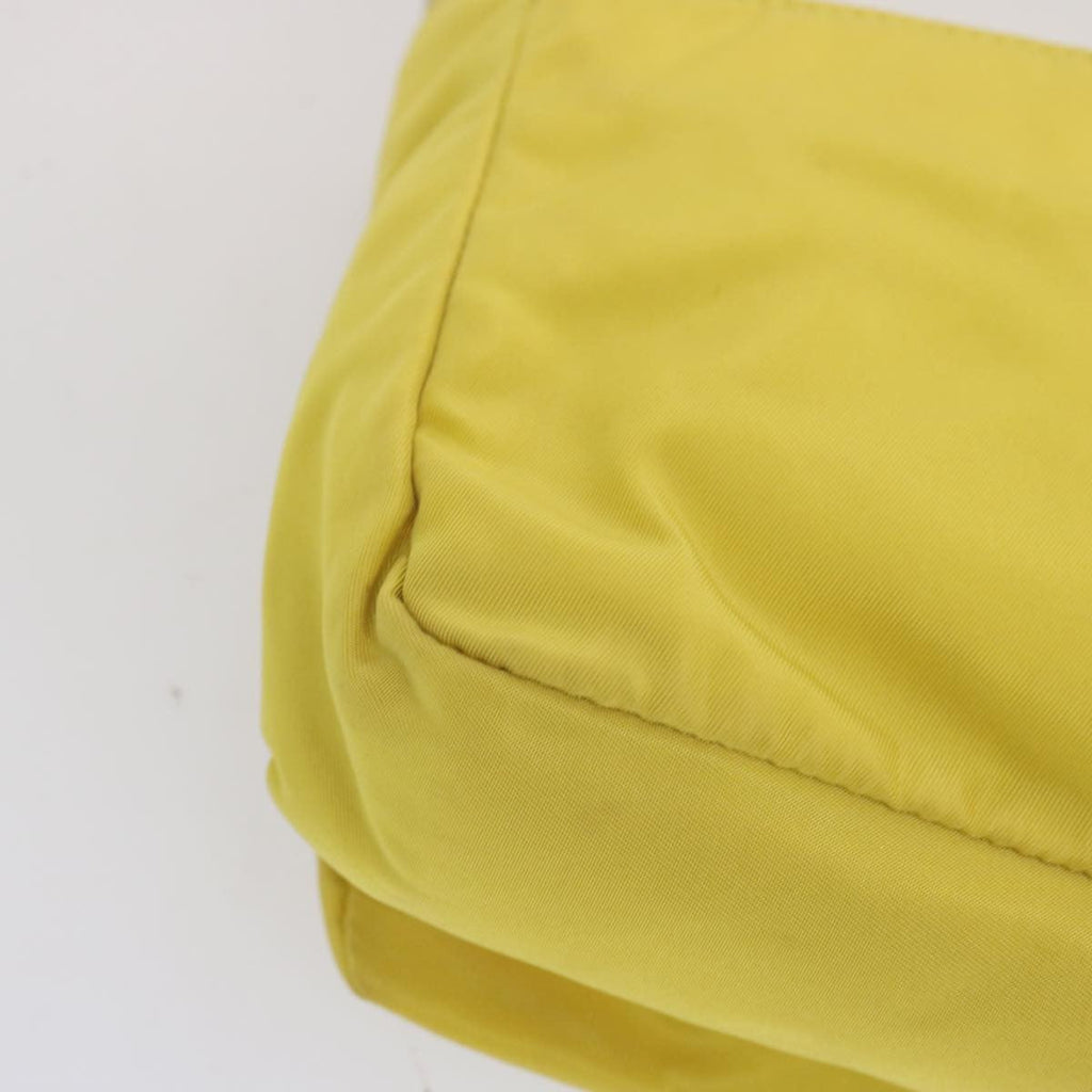 Prada Vintage Shoulder Bag Tessuto Yellow Nylon Shoulder Bag Bag