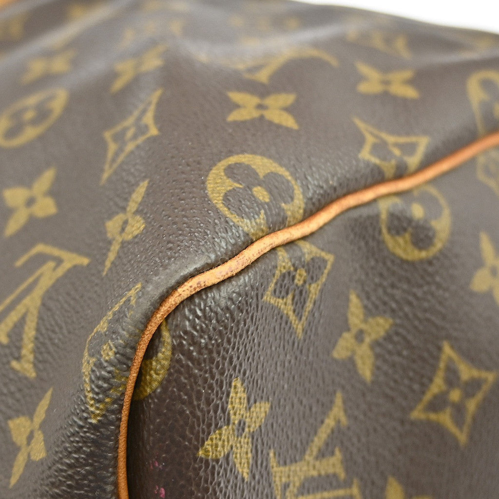 Louis Vuitton Keepall Bag Monogram Canvas Brown Canvas Travel Bag