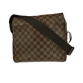 Louis Vuitton Naviglio Handbag Damier Brown Canvas Shoulder Bag