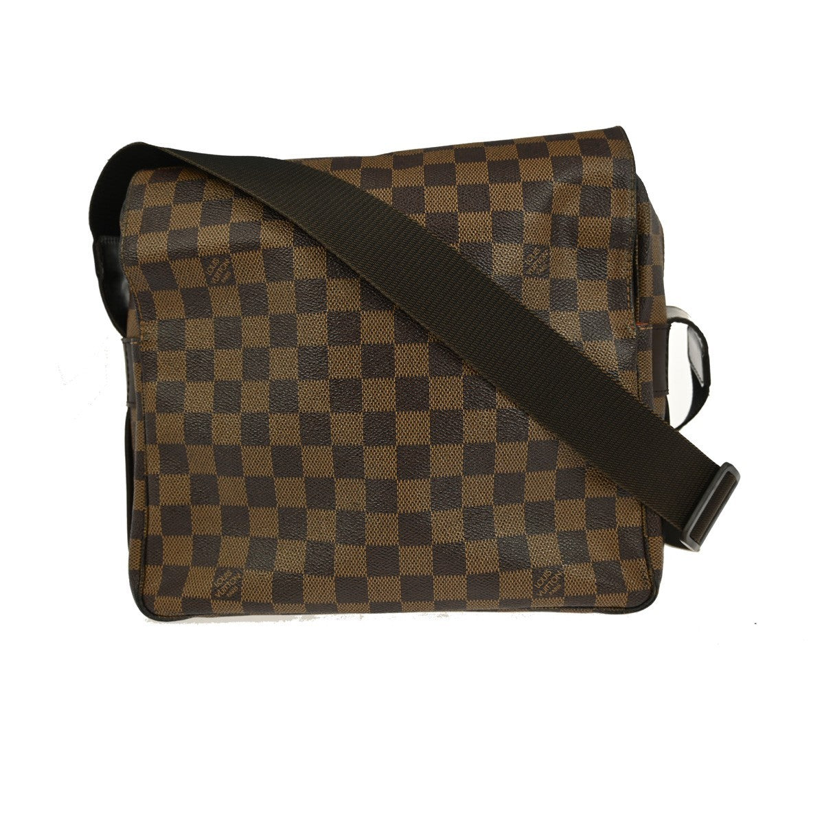 Louis Vuitton Naviglio Handbag Damier Brown Canvas Shoulder Bag