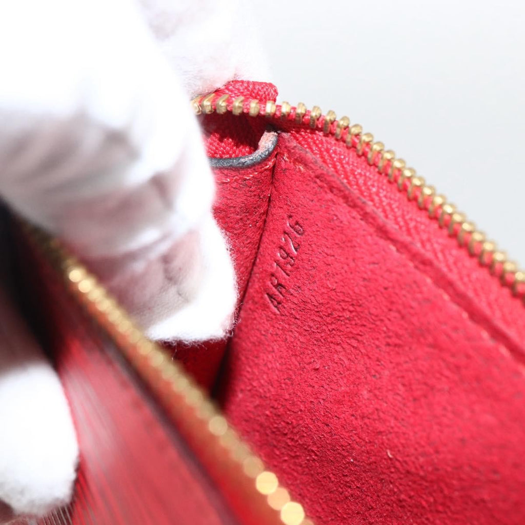 Louis Vuitton Pochette Accessoires Epi Leather Red Leather Clutche & Pouche Bag
