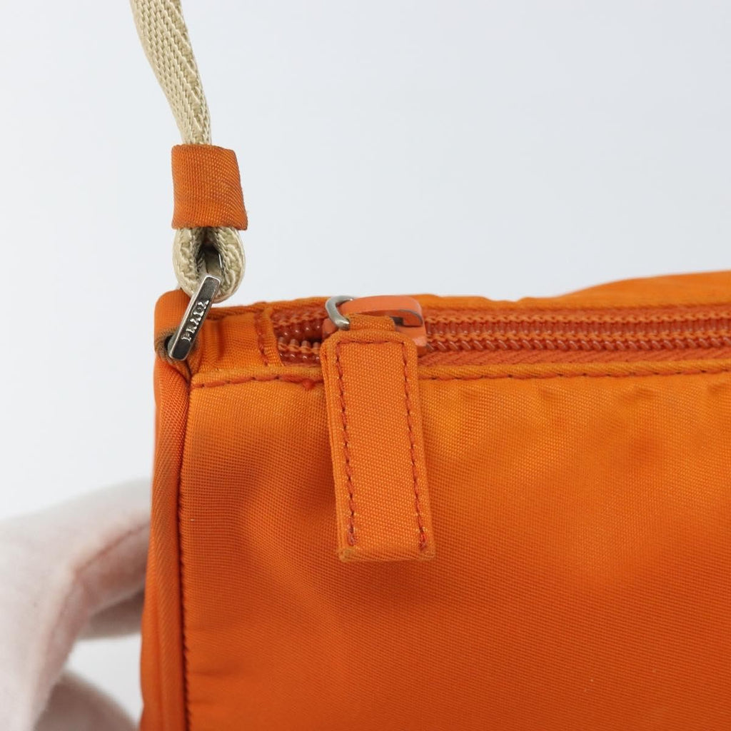 Prada Pochette Shoulder Bag Tessuto Orange Nylon Clutche & Pouche Bag