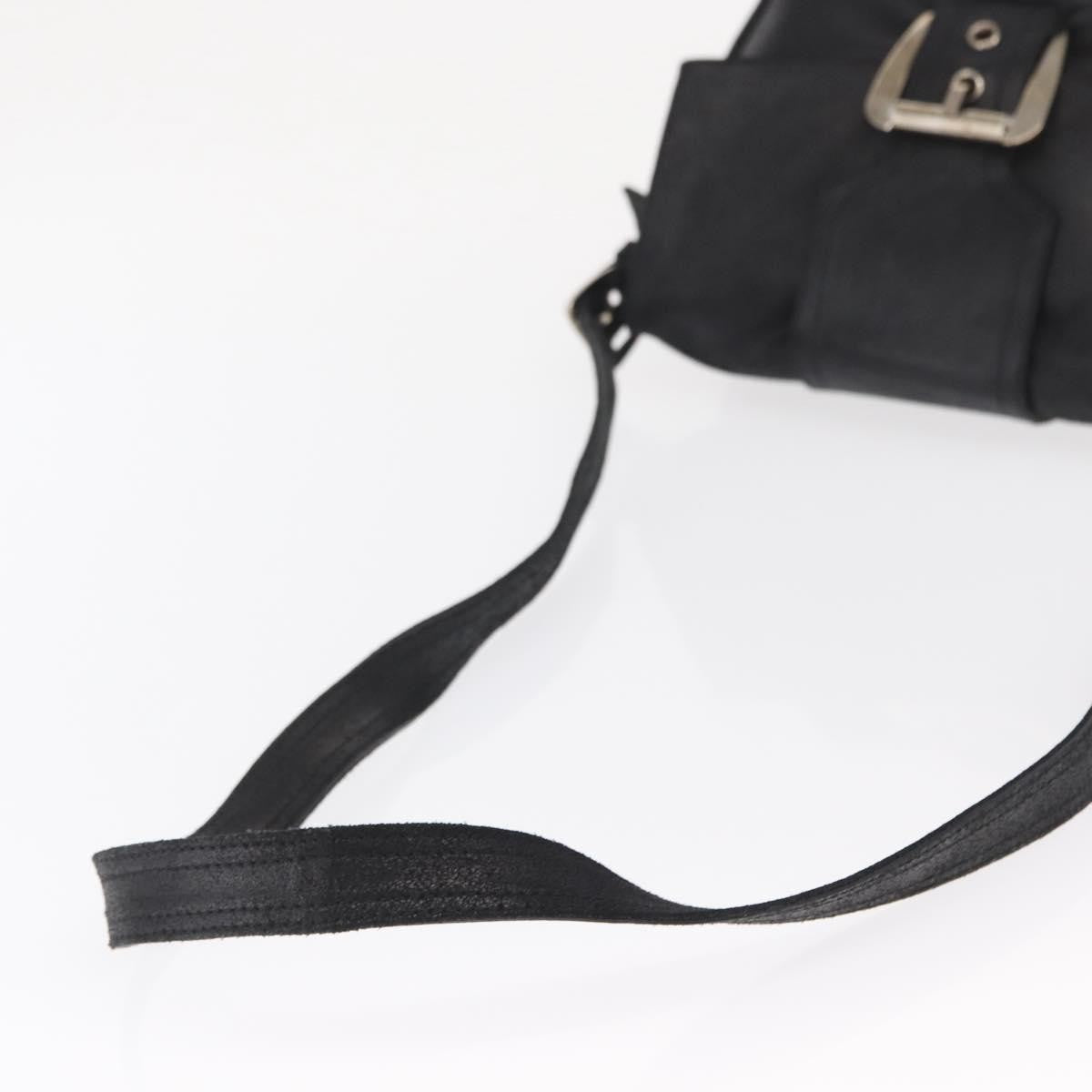 Celine Vintage Shoulder Bag Leather Black Leather Shoulder Bag Bag
