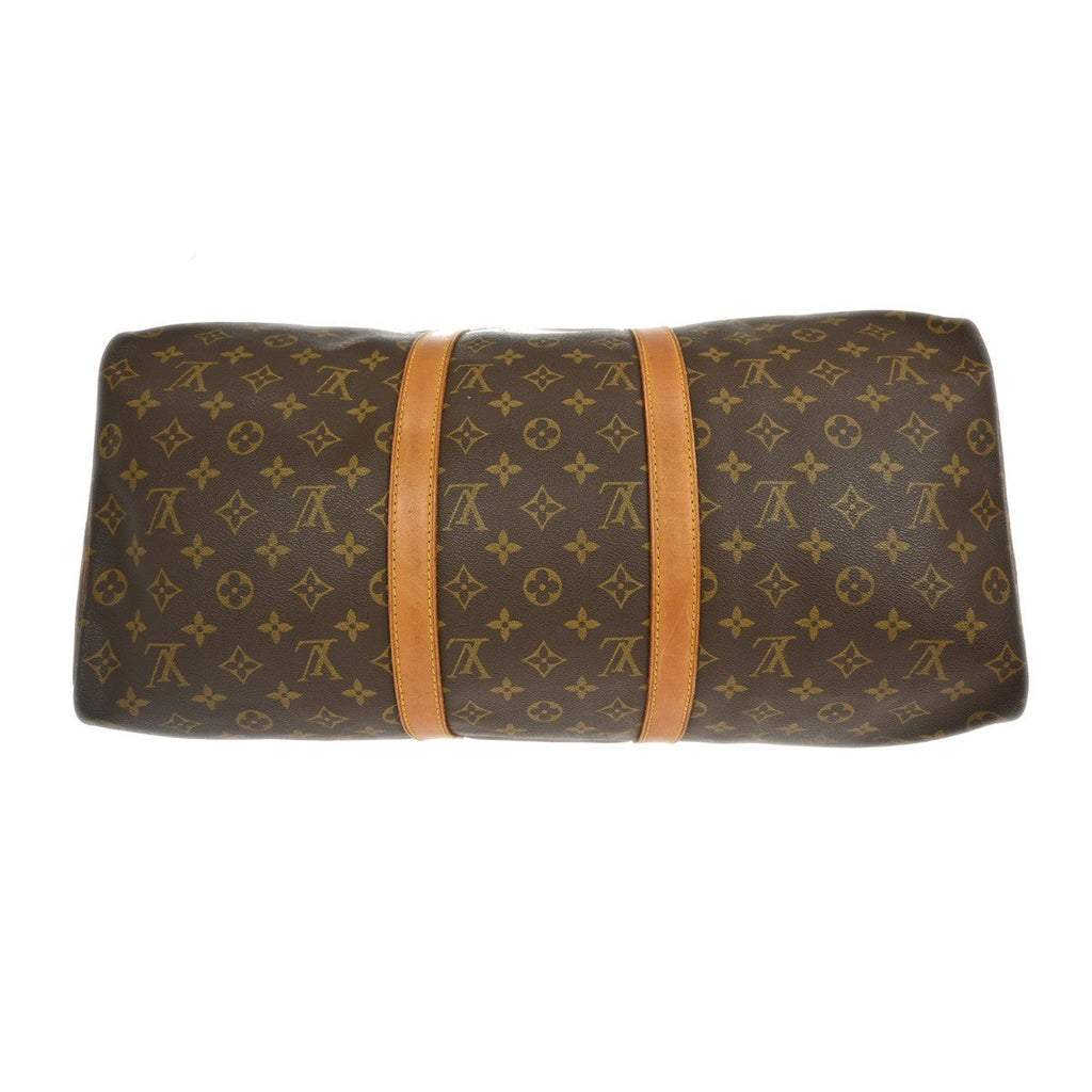 Louis Vuitton Keepall Bag Monogram Canvas Brown Canvas Travel Bag