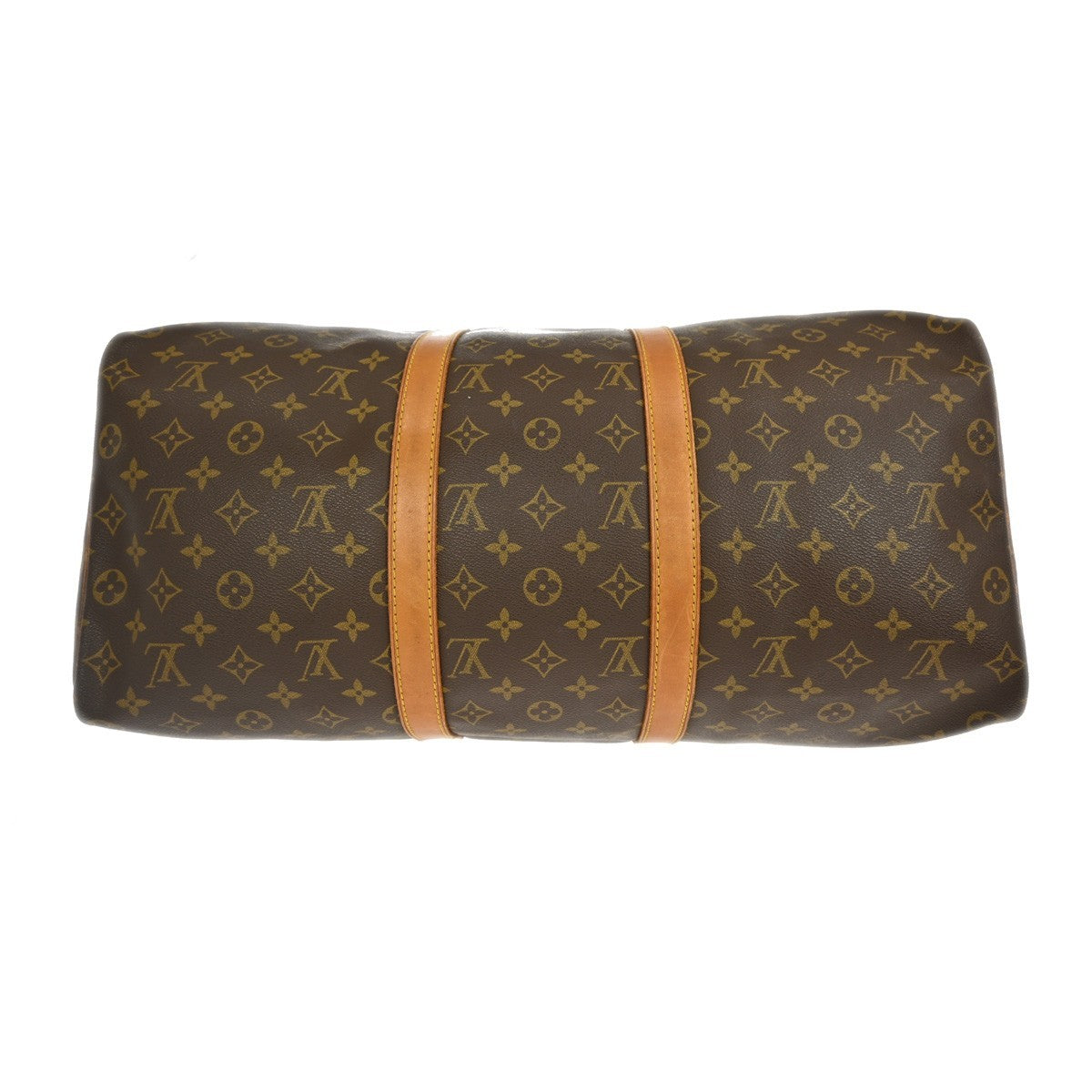 Louis Vuitton Keepall Bag Monogram Canvas Brown Canvas Travel Bag