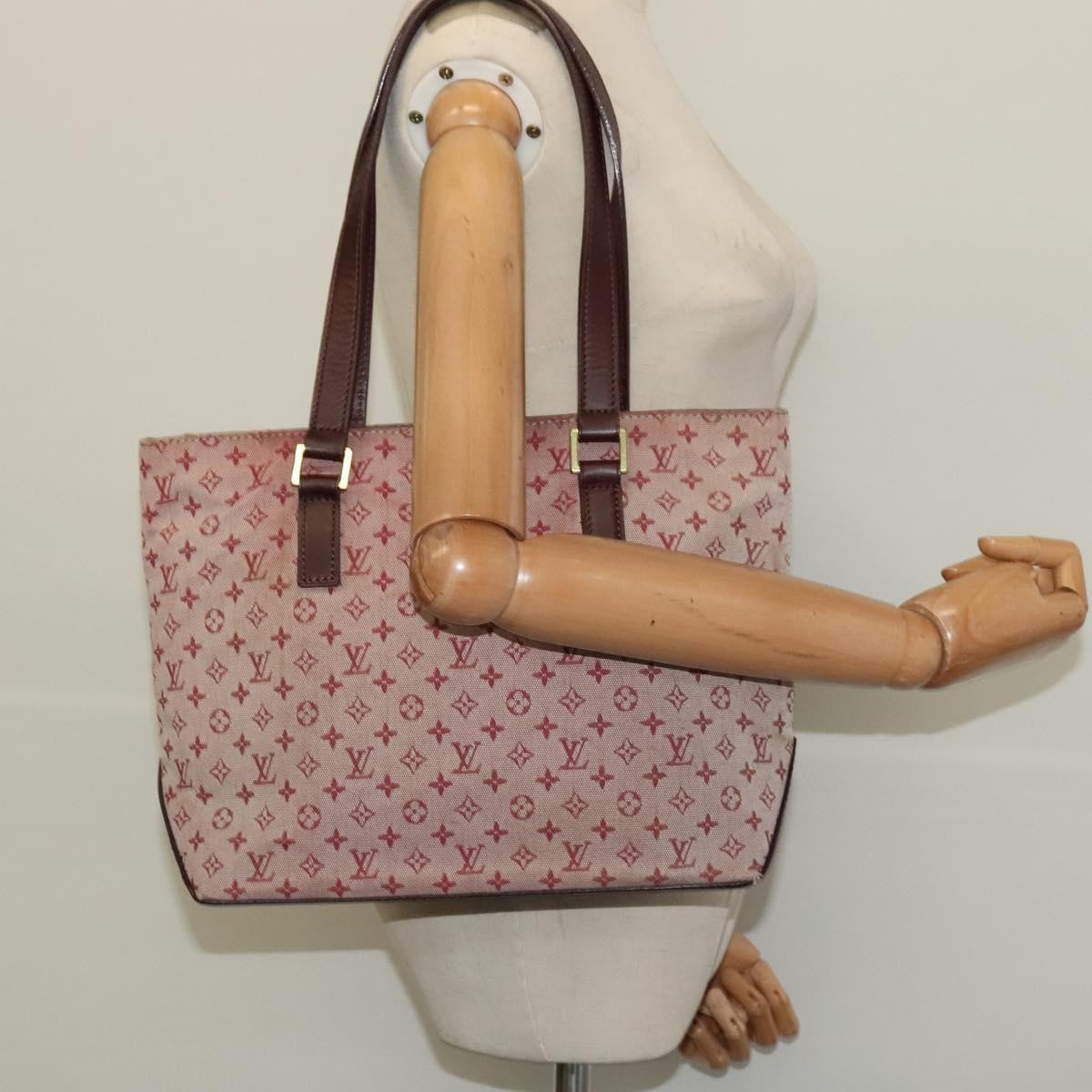 Louis Vuitton Cabas Piano Monogram Canvas Red Canvas Bag