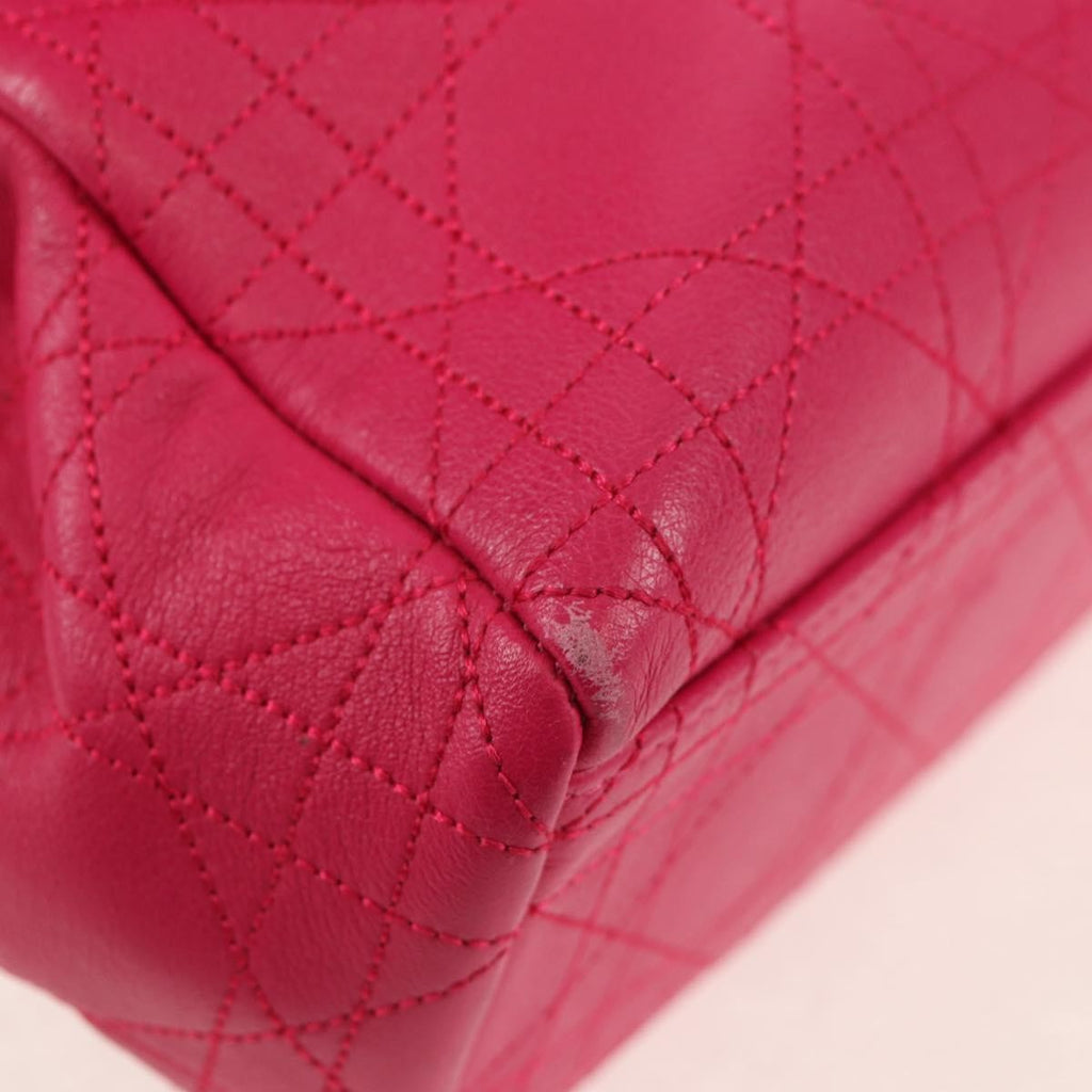 Christian Dior Long Chain Miss Dior Bag Cannage Quilt Lambskin Pink Leather Shoulder Bag Bag (Pre-Owned)
