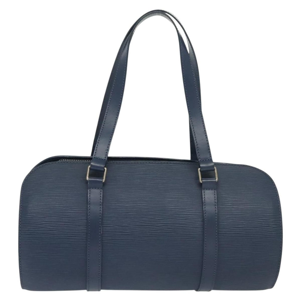 Louis Vuitton Soufflot Handbag Epi Leather Blue Leather Shoulder Bag