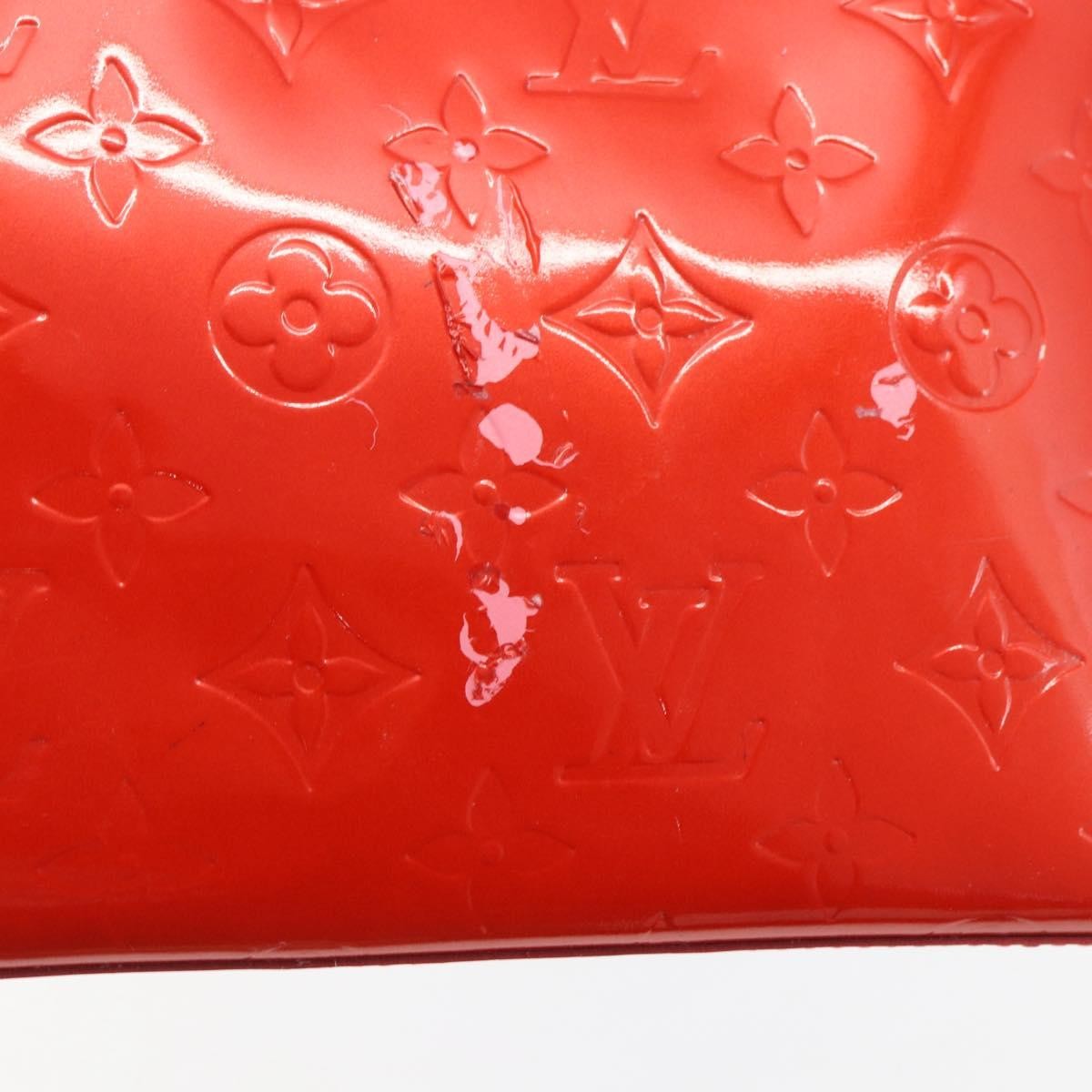 Louis Vuitton Reade Handbag Monogram Vernis Red Patent_Leather Handbag