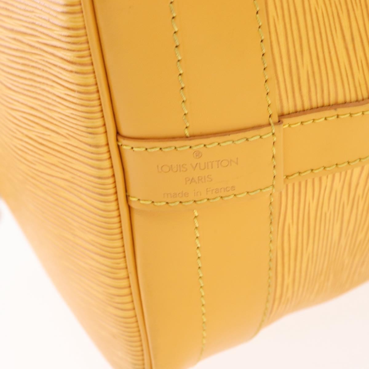 Louis Vuitton Noe Handbag Epi Leather Yellow Leather Shoulder Bag