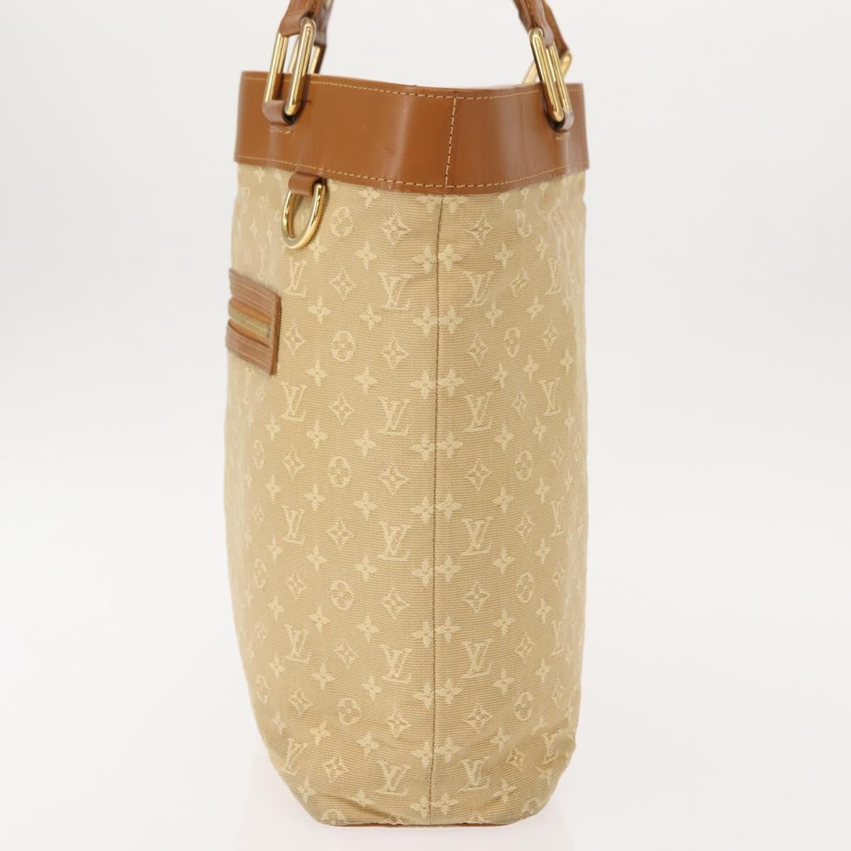 Louis Vuitton Lucille Handbag Mini Lin Beige Canvas Tote Bag