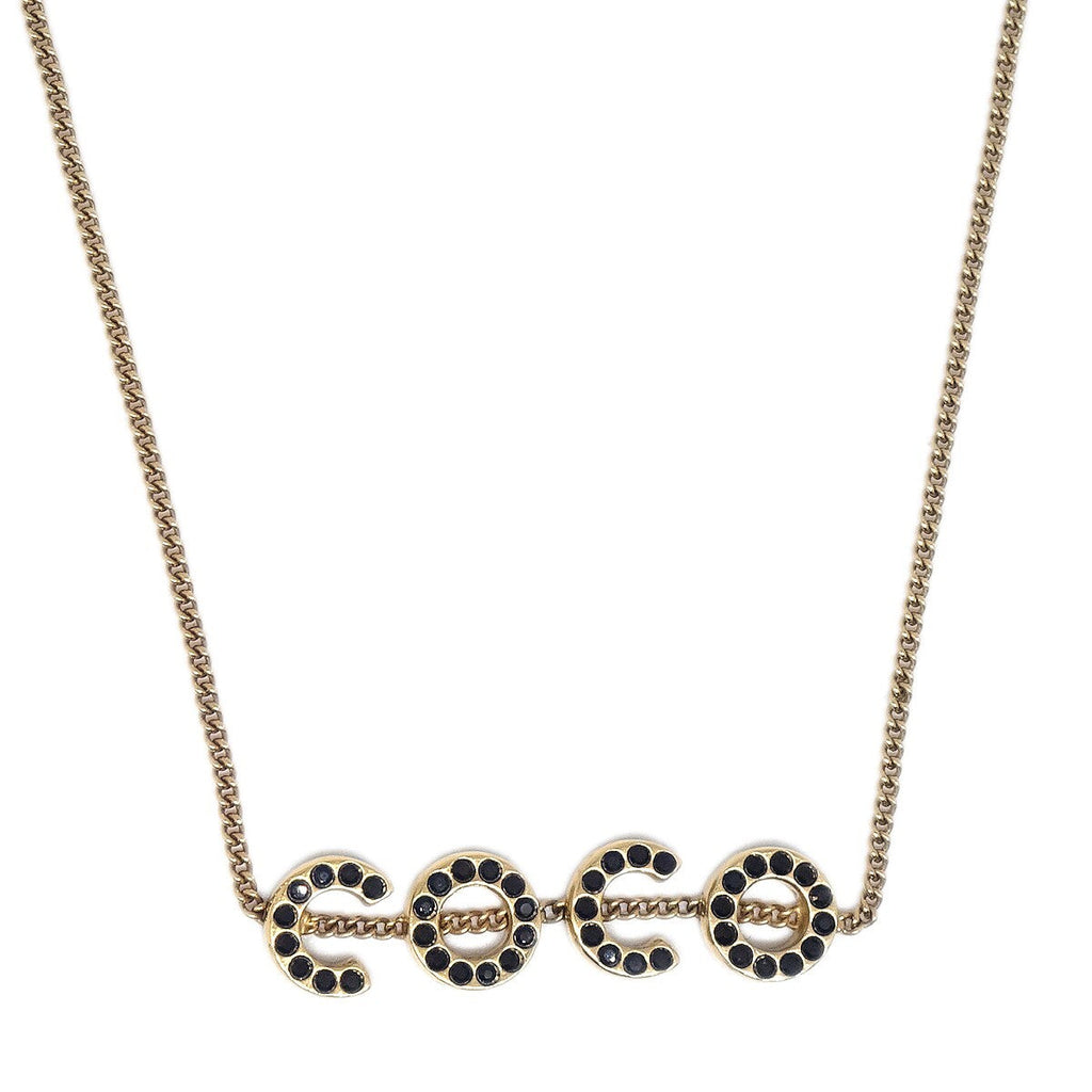 Chanel Coco Long Necklace Gold-Plated Gold Gold_Plated Necklace Jewelry