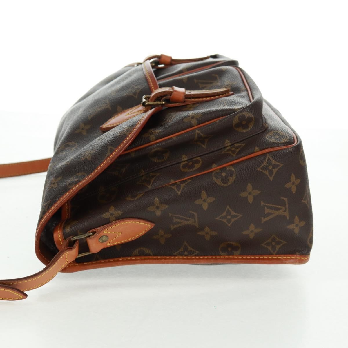Louis Vuitton Sac Gibeciere Messenger Bag Monogram Canvas Brown Canvas Shoulder Bag