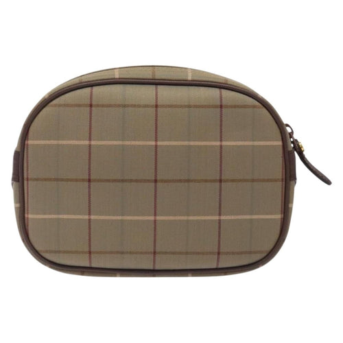 Burberry Nova Check Pochette Canvas Beige Canvas Clutche & Pouche Bag
