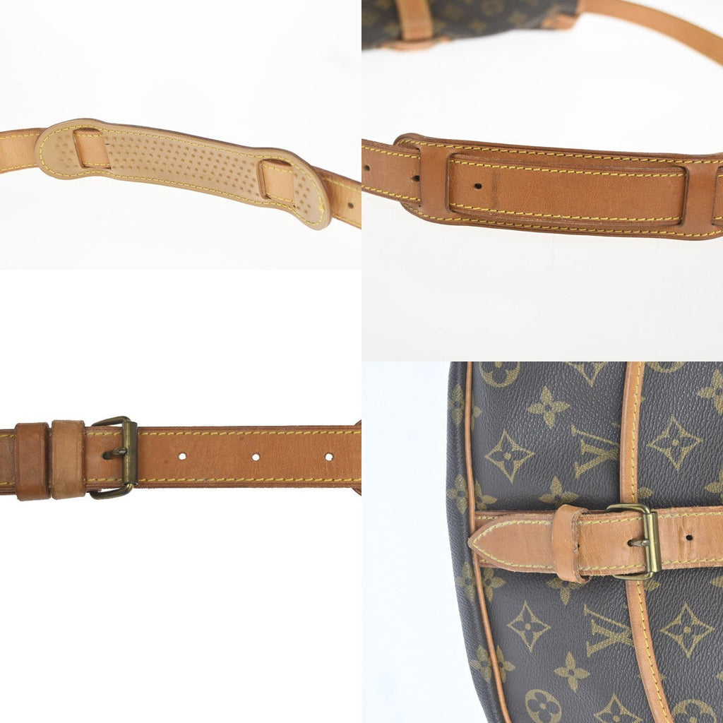 Louis Vuitton Saumur Handbag Monogram Canvas Brown Canvas Shoulder Bag