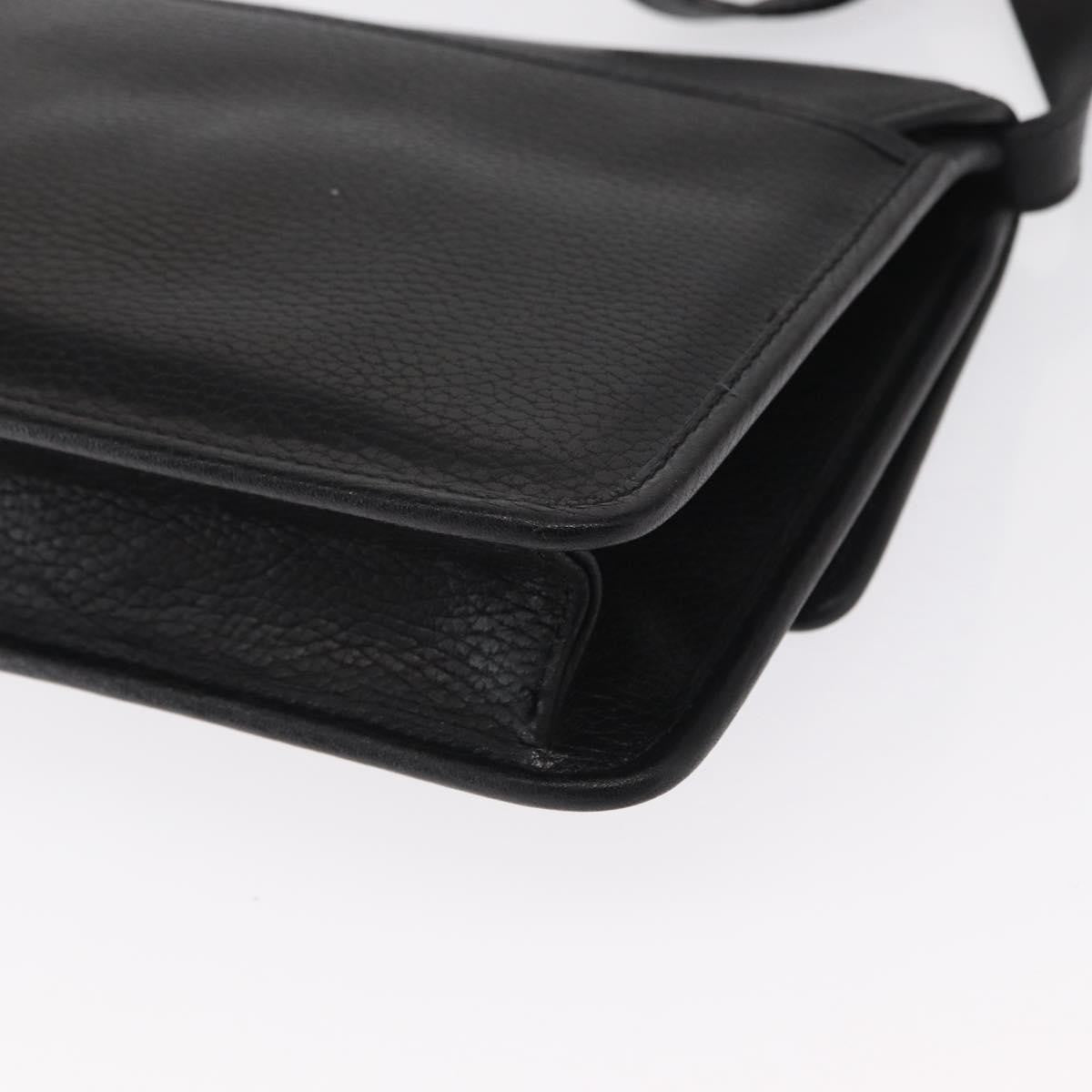 Celine Vintage Shoulder Bag Leather Black Leather Shoulder Bag Bag