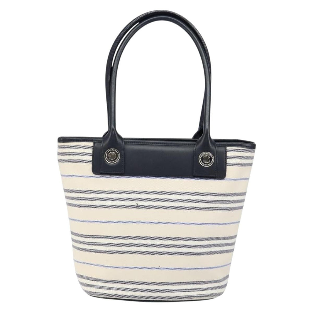 Burberry Blue Label Tote Bag Canvas White Canvas Tote Bag