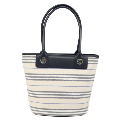 Burberry Blue Label Tote Bag Canvas White Canvas Tote Bag