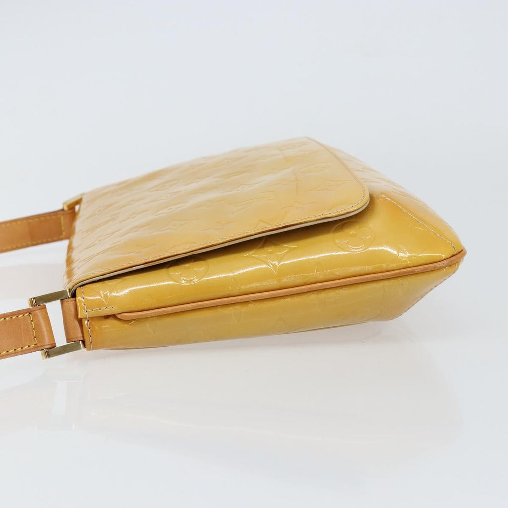 Louis Vuitton Thompson Street Handbag Monogram Vernis Beige Patent_Leather Shoulder Bag