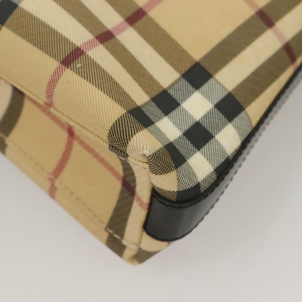 Burberry Shoulder Bag Nova Check Canvas Beige Pvc Bag