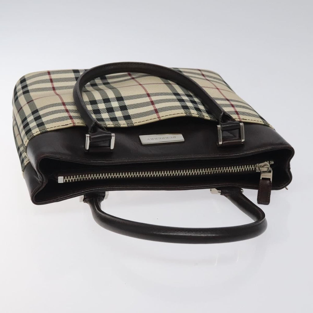 Burberry Nova Check Handbag Nova Check Canvas And Leather Beige Canvas Handbag