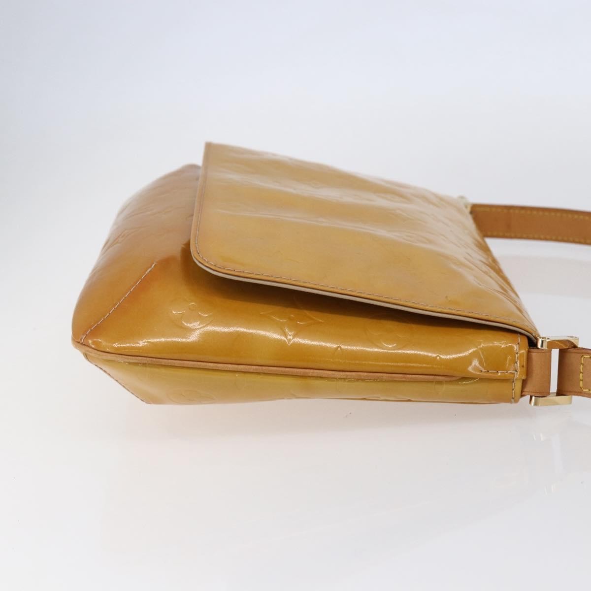 Louis Vuitton Thompson Street Handbag Monogram Vernis Beige Patent_Leather Shoulder Bag