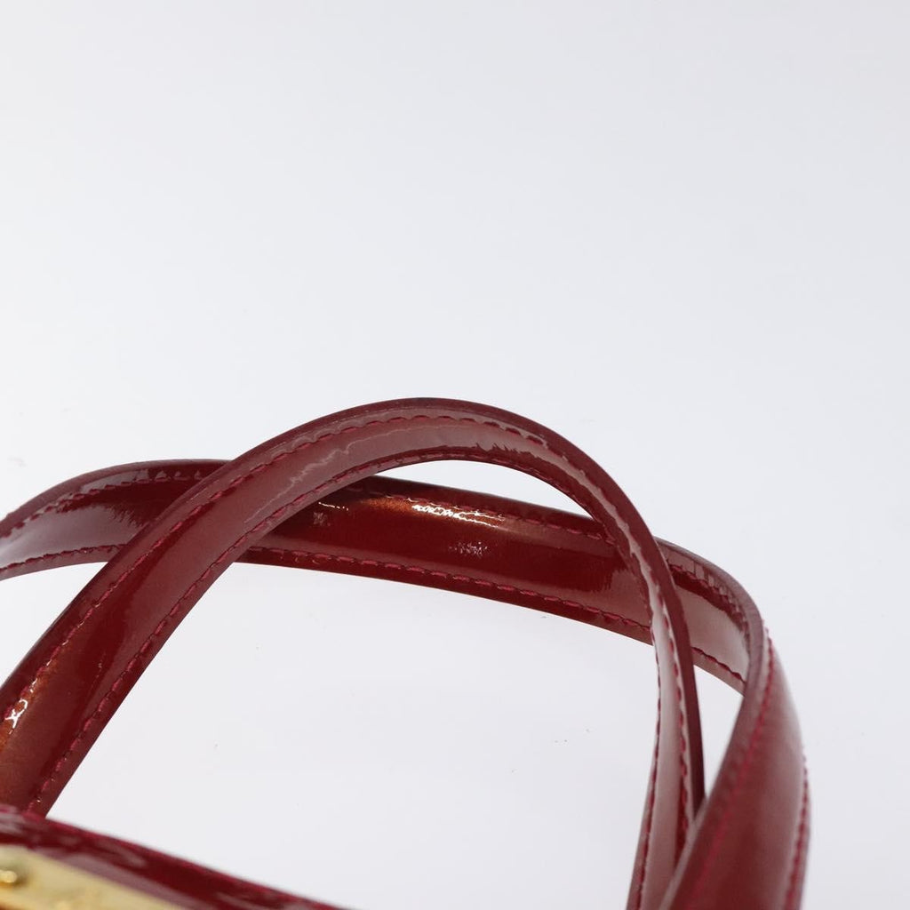 Louis Vuitton Wilshire Handbag Monogram Vernis Red Patent_Leather Handbag