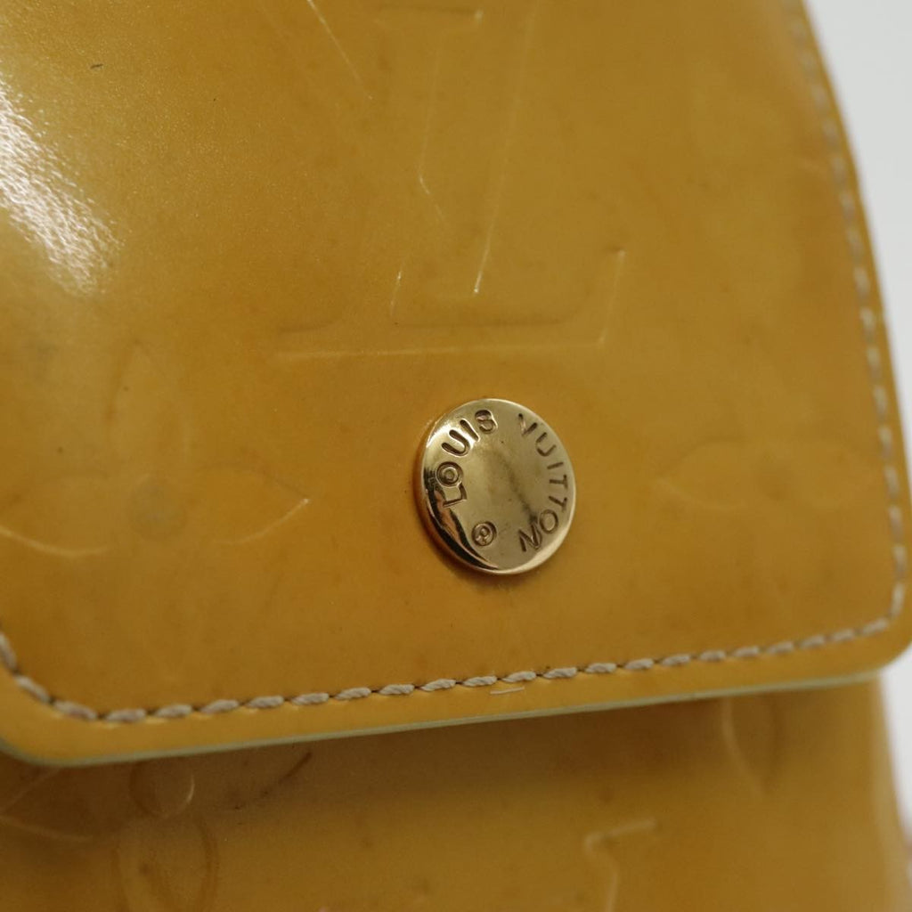 Louis Vuitton Walker Wallet Monogram Vernis Yellow Patent_Leather Clutche & Pouche Bag