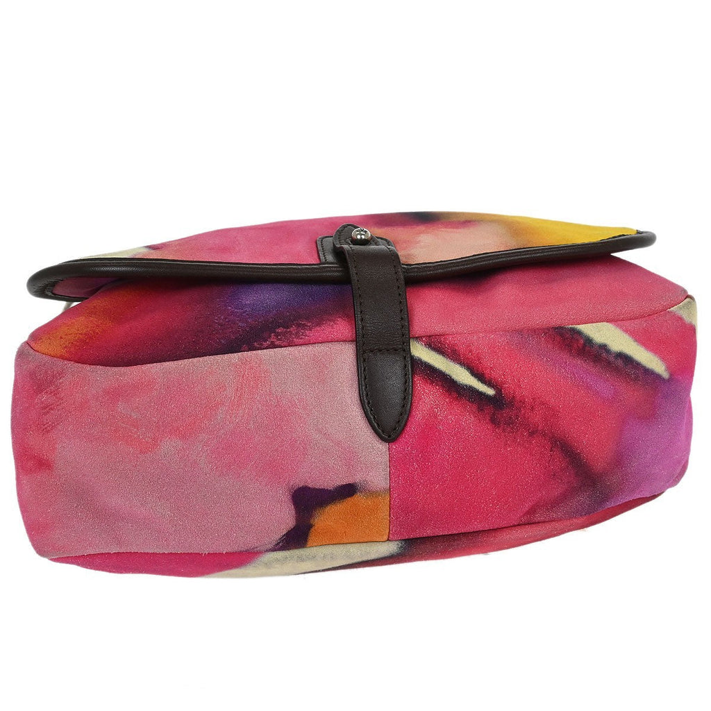 Chanel Flower Power Messenger Bag Multicolor Printed Nubuck Multicolour Suede Shoulder Bag Bag