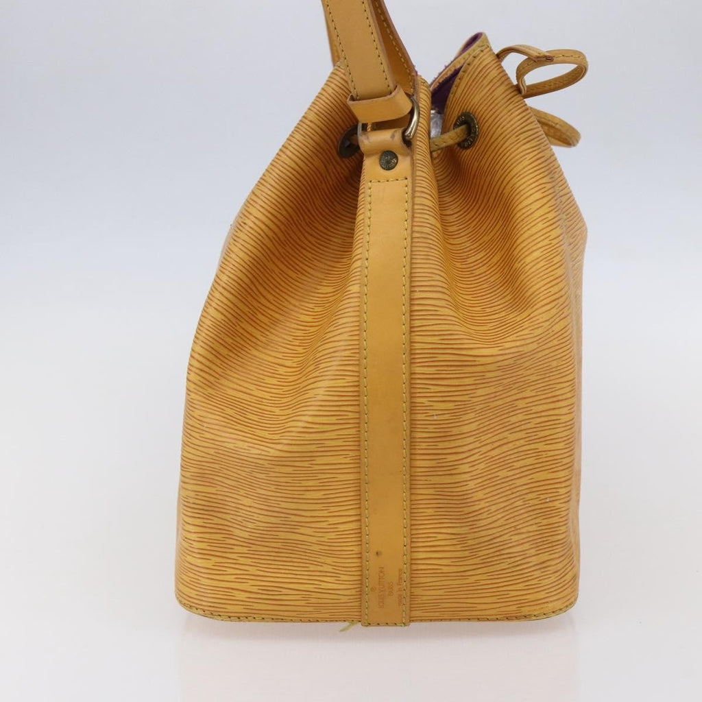 Louis Vuitton Petit Noe Handbag Epi Leather Yellow Leather Shoulder Bag