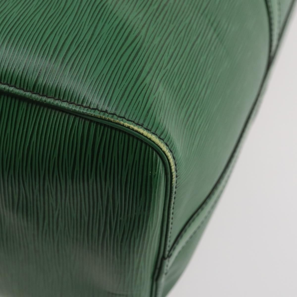 Louis Vuitton Keepall Bag Epi Leather Green Leather Travel Bag