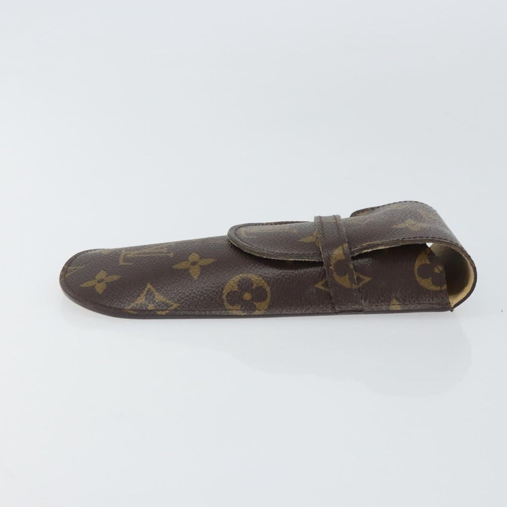 Louis Vuitton Etui À Stylo Canvas Brown Canvas Clutche & Pouche Bag