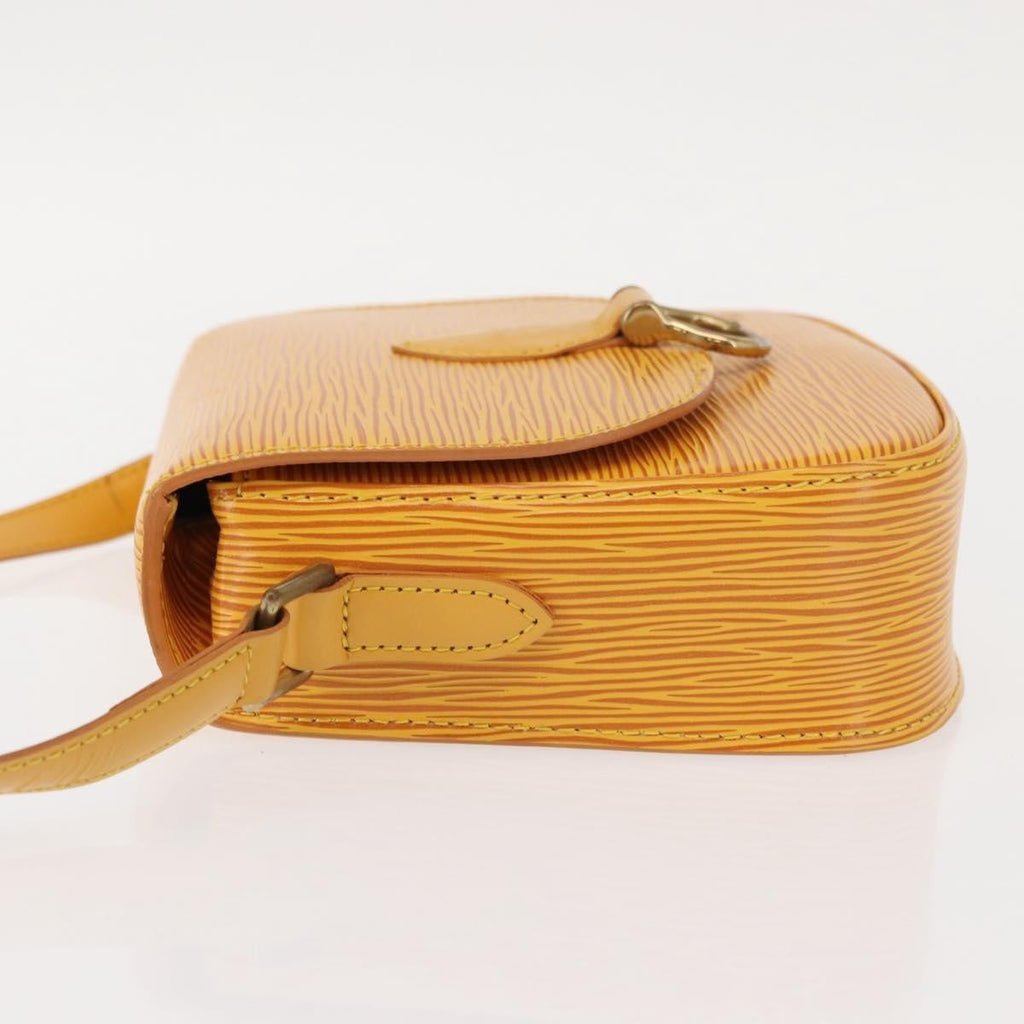 Louis Vuitton Saint Cloud Handbag Epi Leather Yellow Leather Shoulder Bag