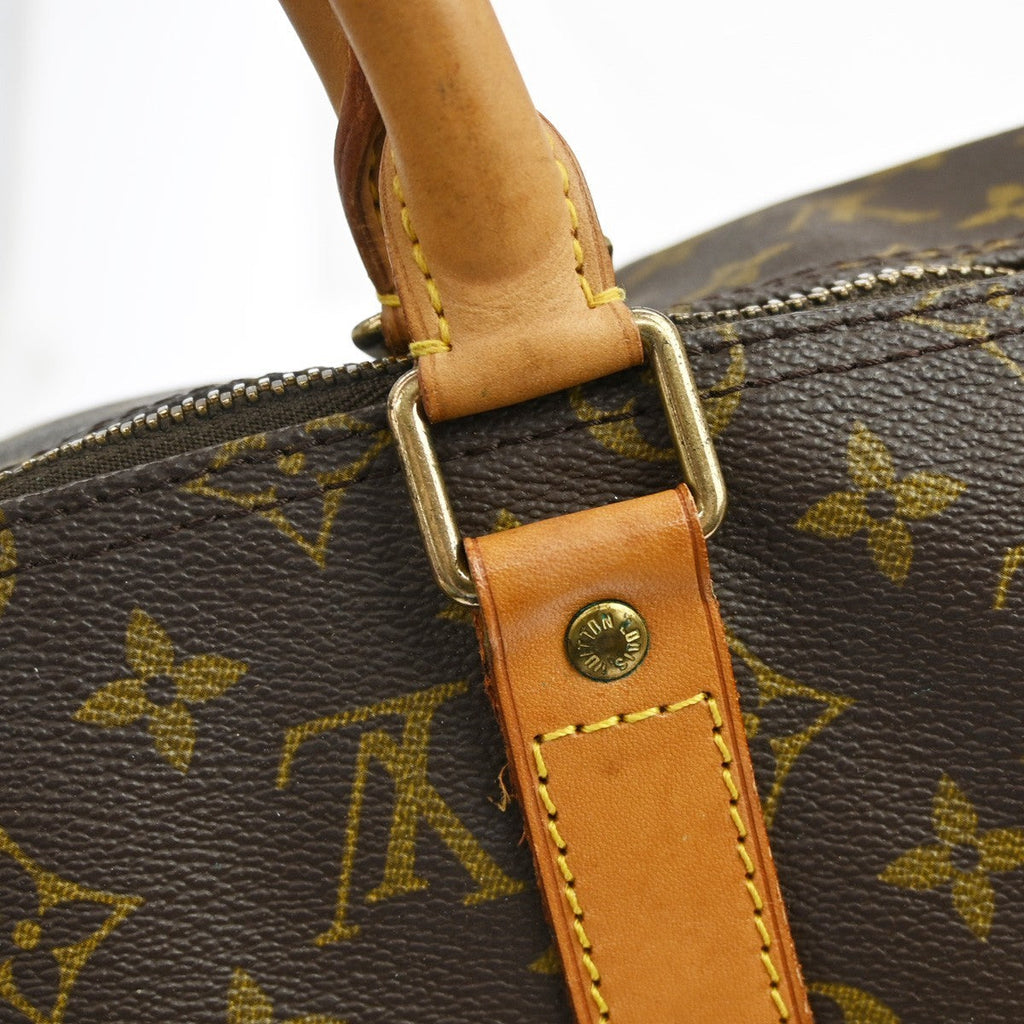 Louis Vuitton Keepall Bag Monogram Canvas Brown Canvas Travel Bag