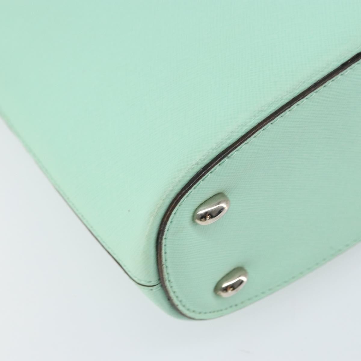 Celine Circle Logo Handbag Leather Green Leather Handbag