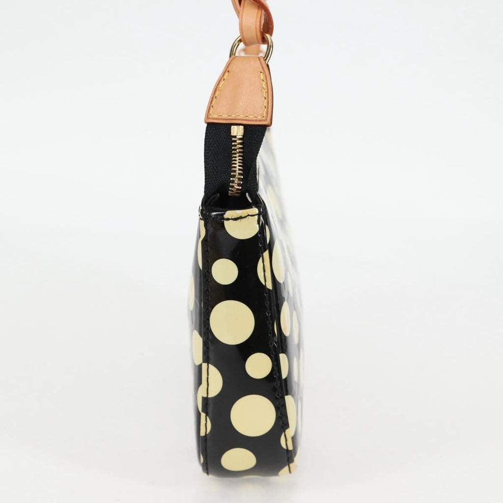 Louis Vuitton Pochette Accessoires Nm Kusama Infinity Dots Monogram Vernis Black Patent_Leather Clutche & Pouche Bag