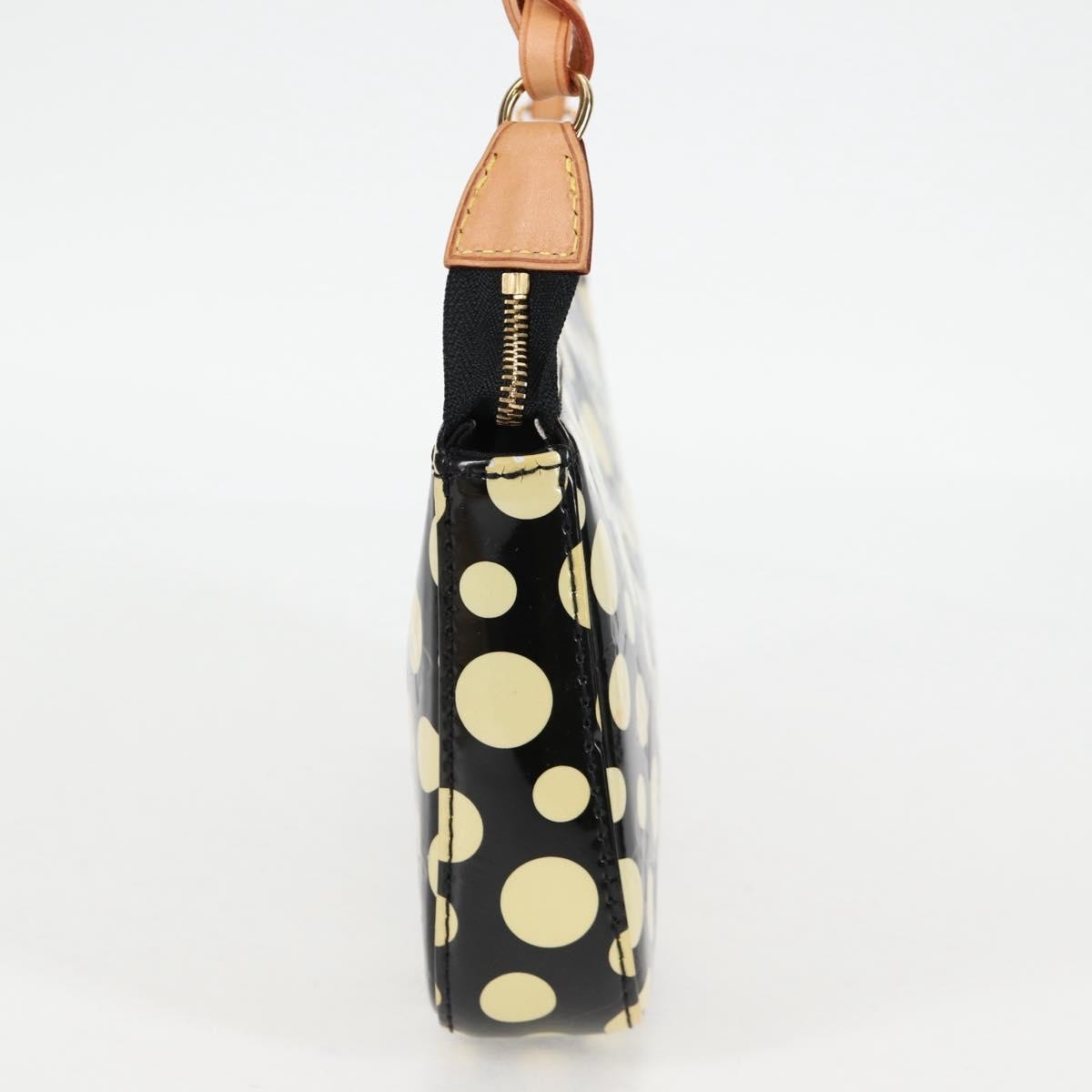 Louis Vuitton Pochette Accessoires Nm Kusama Infinity Dots Monogram Vernis Black Patent_Leather Clutche & Pouche Bag