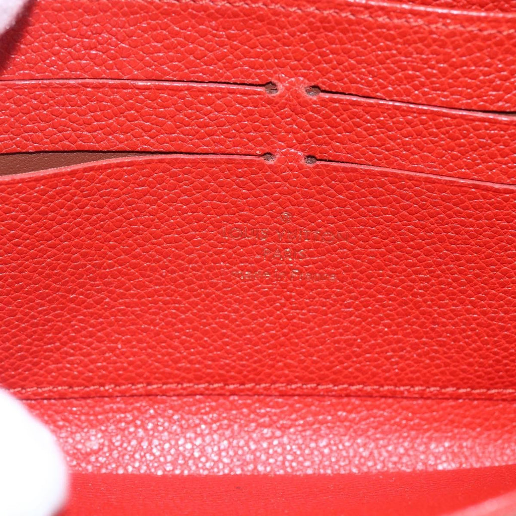 Louis Vuitton Portefeuille Zippy Monogramme Empreinte Monogramme Empreinte Red Leather Wallets Accessory