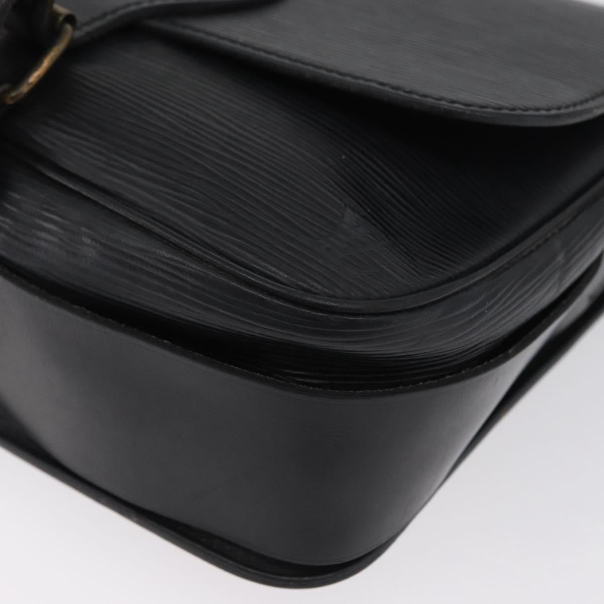 Louis Vuitton Cartouchiere Handbag Epi Leather Black Leather Shoulder Bag