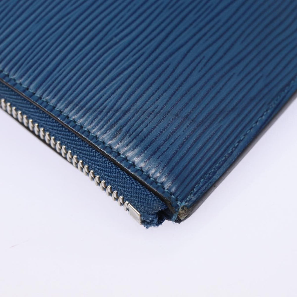Louis Vuitton Pochette Jour Epi Leather Blue Leather Clutche & Pouche Bag