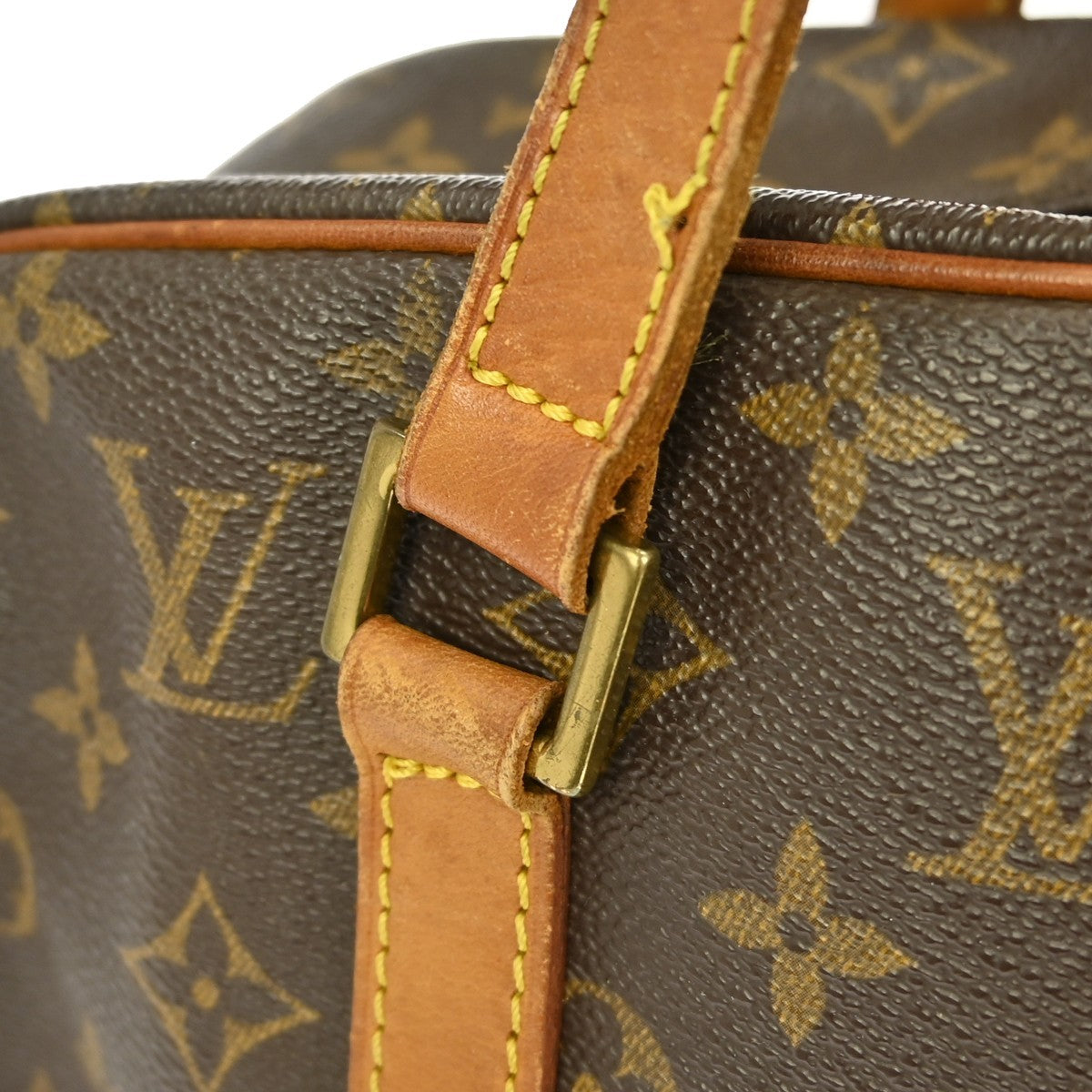 Louis Vuitton Cite Handbag Monogram Canvas Brown Canvas Clutche & Pouche Bag
