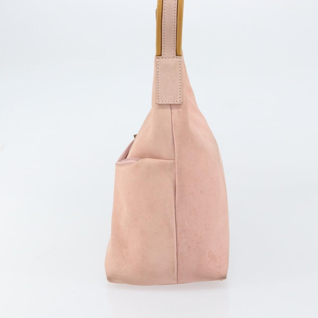 Gucci Vintage Handbag Suede Pink Suede Handbag (Pre-Owned)