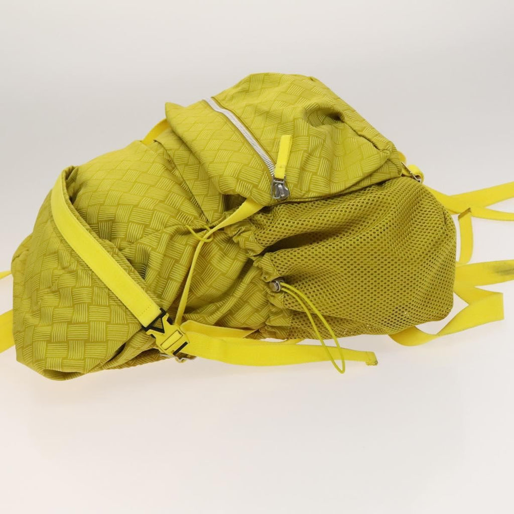 Bottega Veneta Vintage Backpack Nylon Yellow Nylon Backpack Bag