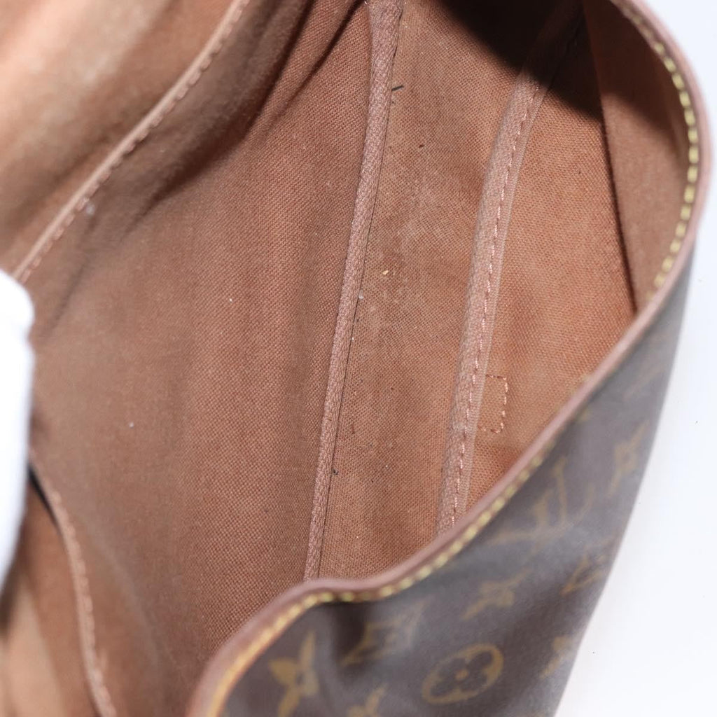 Louis Vuitton Saumur Handbag Monogram Canvas Brown Canvas Shoulder Bag