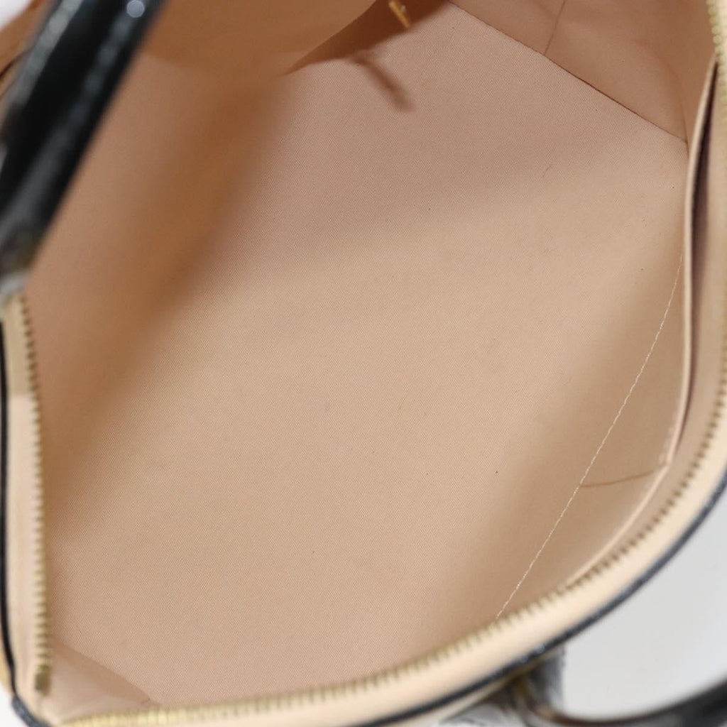 Louis Vuitton Lockit Handbag Monogram Vernis Beige Patent_Leather Tote Bag