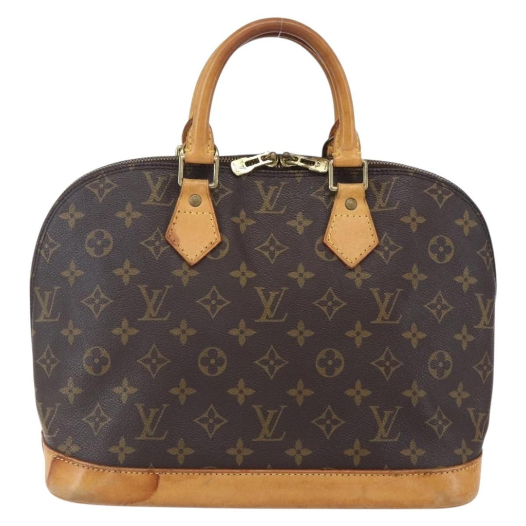 Louis Vuitton Alma Handbag Monogram Canvas Brown Canvas Handbag