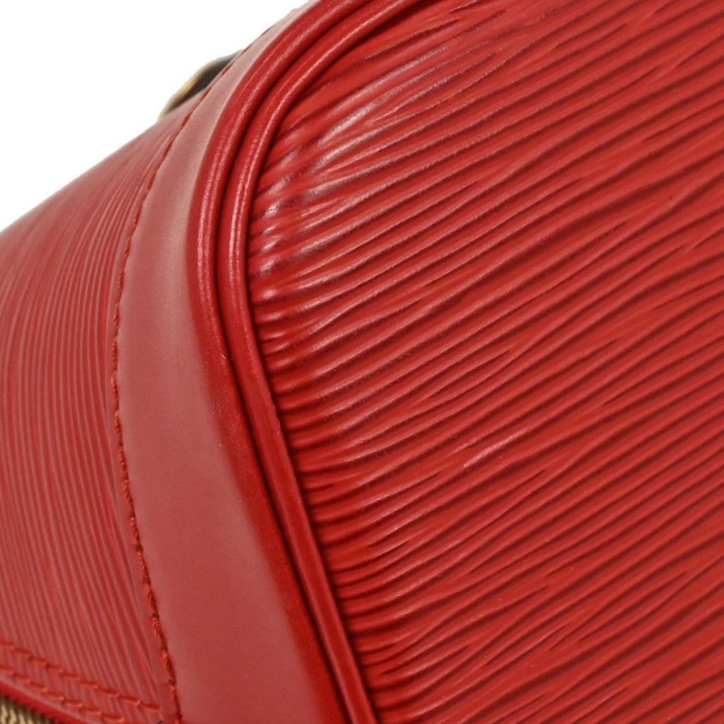 Louis Vuitton Alma Handbag Epi Leather Red Leather Handbag