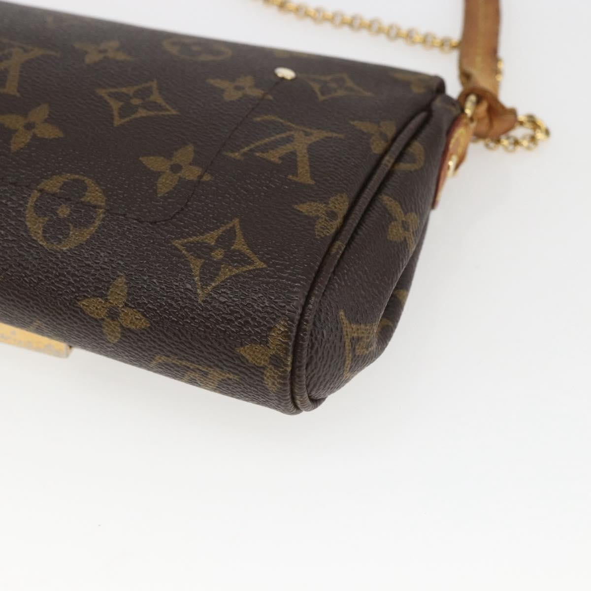 Louis Vuitton Favorite Handbag Monogram Canvas Brown Canvas Shoulder Bag